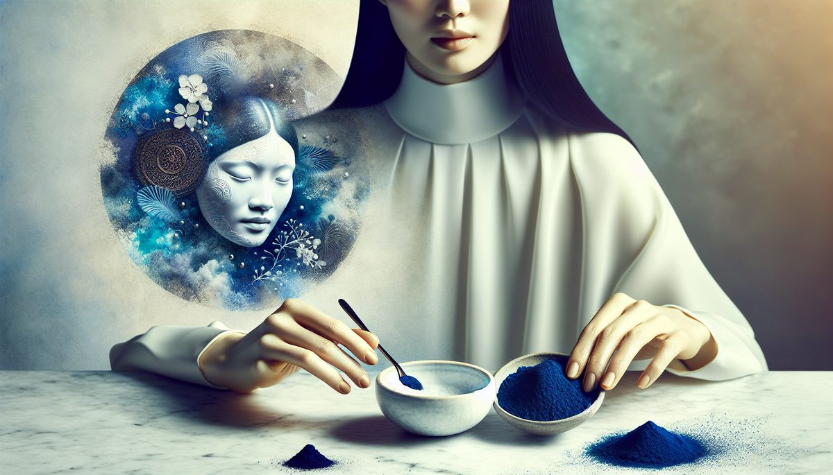 فوائد النيلة الزرقاء المغربية للبشرة - تبييض وتنقية طبيعية